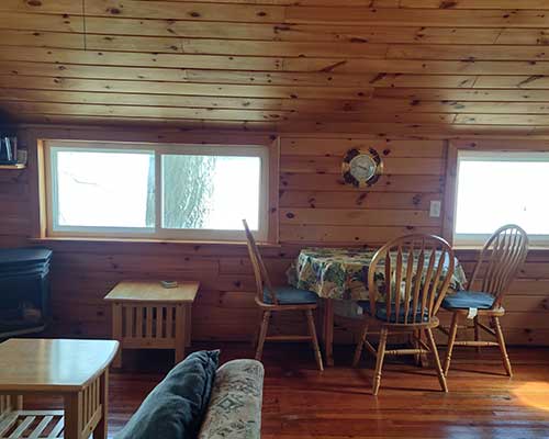 inside Cool-Lea Camp cabin